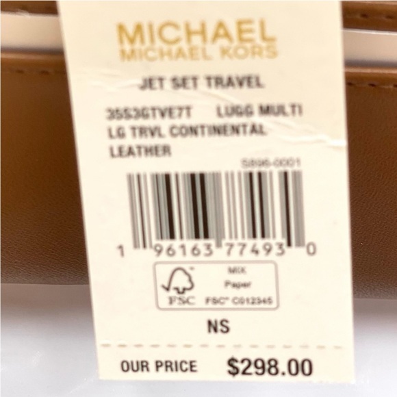 Michael Kors Large Continental Wallet Wristlet Luggage Multi - Picture 10 of 10